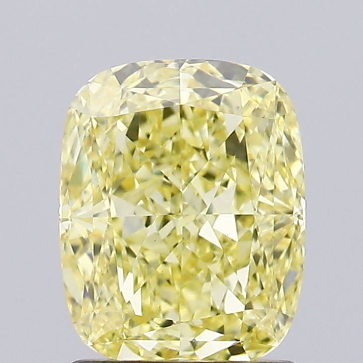 1.51 ct. Fancy Vivid Yellow/VS1 Cushion Lab Grown Diamond prod_e646ecfca2814975b924f92b5ccf67e1