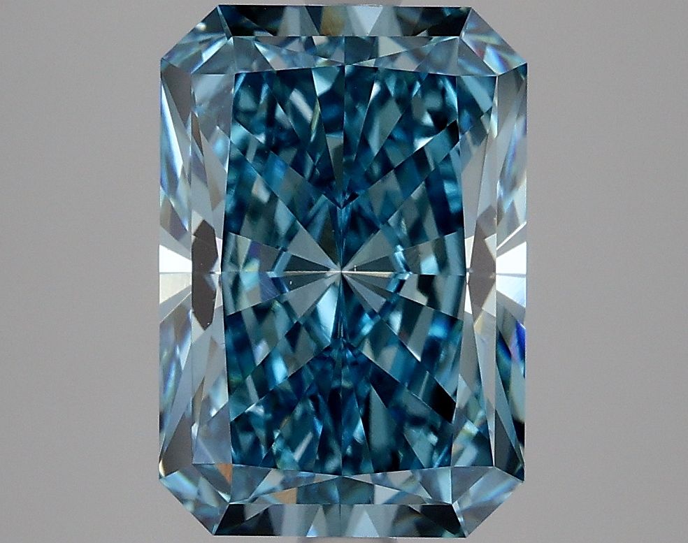 4.06 ct. Fancy Vivid Blue/VS1 Radiant Lab Grown Diamond prod_9d9c7fe242f94dbcb512305ccd6a62a1