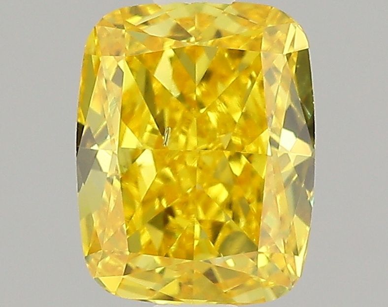 1.13 ct. Fancy Vivid Yellow/SI1 Cushion Lab Grown Diamond prod_f563e83af03b4ed6b6d5e90755e0591d