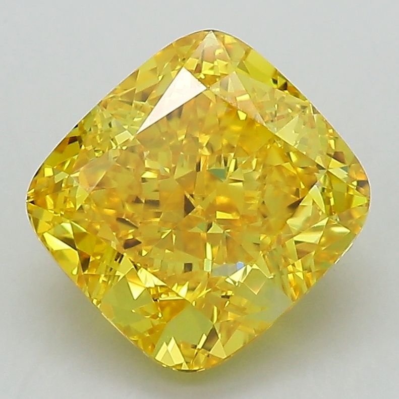 3.17 ct. Fancy Vivid Yellow/VS1 Cushion Lab Grown Diamond prod_ded1c8705b0c45e5b2817673bb96374d