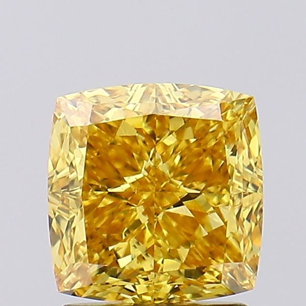 2.02 ct. Fancy Vivid Yellow/VS1 Cushion Lab Grown Diamond prod_dfe08c51e5a041ebba9777e4c2f963f1