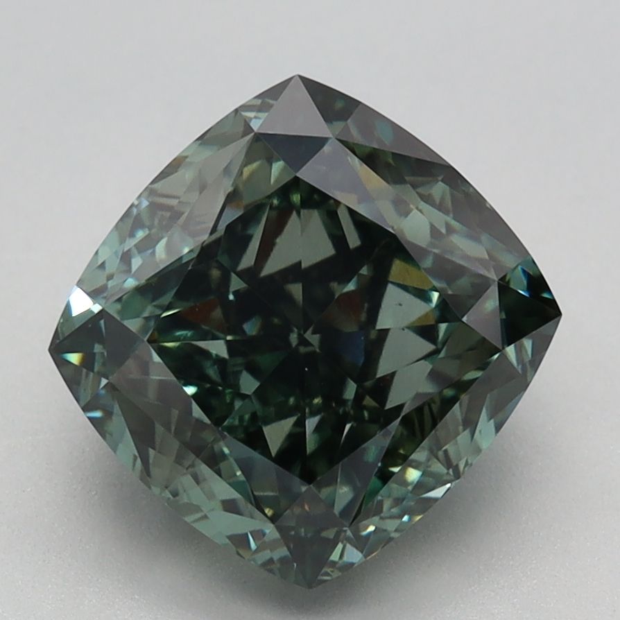 3.14 ct. Fancy Deep Green/VVS2 Cushion Lab Grown Diamond prod_d5f87a9050d64988bb14b3645bec2fff