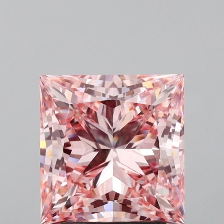 3.12 ct. Fancy Intense Pink/VS1 Princess Lab Grown Diamond prod_e6512b6e8ab2446785e1a986feba3e6c