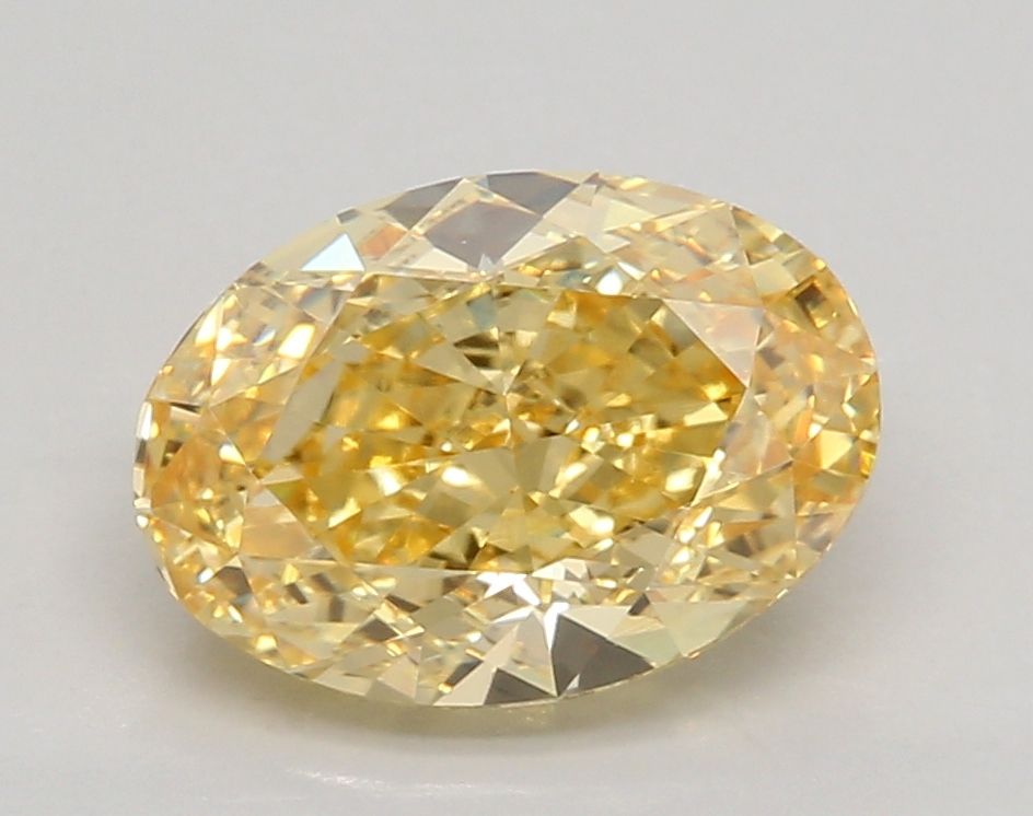 3.18 ct. Fancy Vivid Yellow/VS1 Oval Lab Grown Diamond prod_7975224aedae469da9da6df1d32833a6