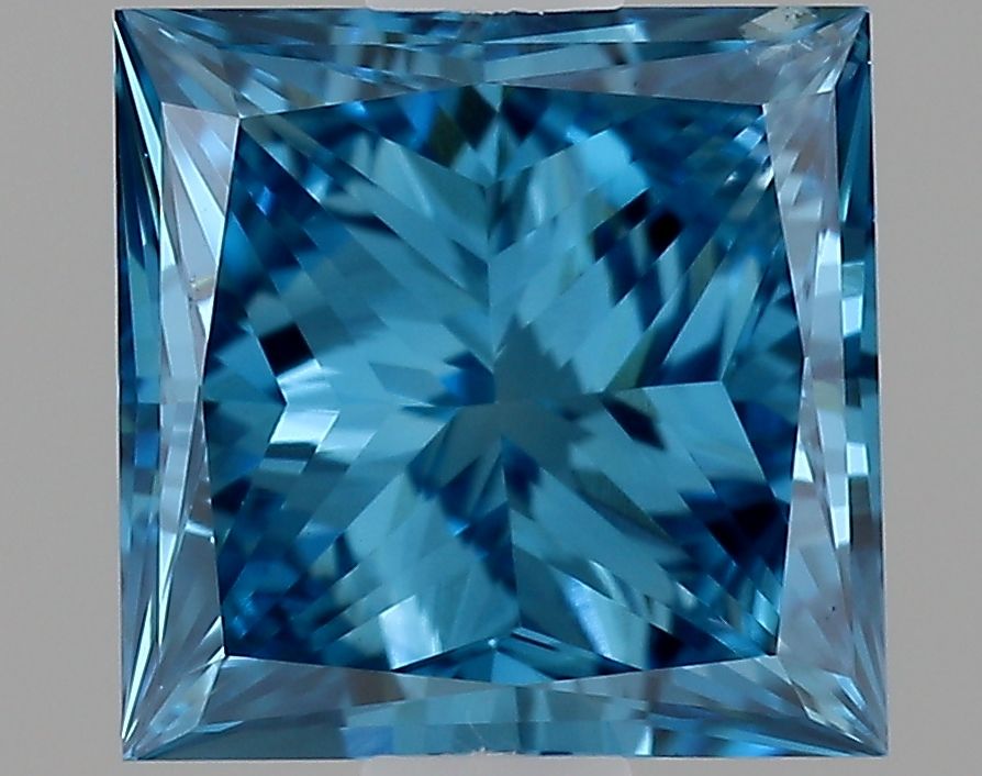 0.91 ct. Fancy Vivid Blue/VS2 Princess Lab Grown Diamond prod_f005effc04fc4240bf179f5f9c914ea9