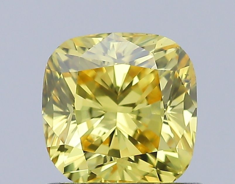 0.87 ct. Fancy Vivid Yellow/SI1 Cushion Lab Grown Diamond prod_9dc153d4397a4445bd257acb4e6bdfc1