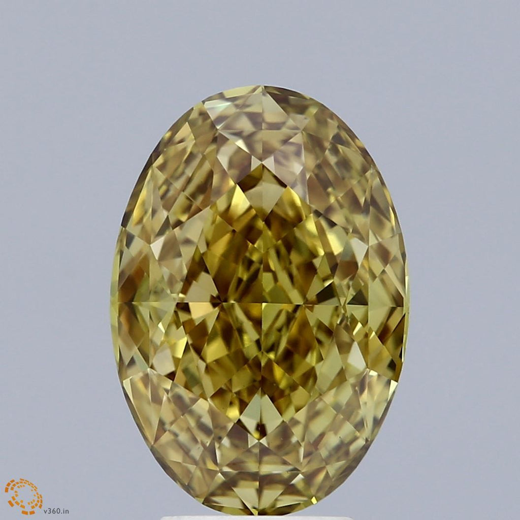 5.02 ct. Fancy Vivid Yellow/VS1 Oval Lab Grown Diamond prod_98635ffebbdf4db8b165830476e0e25f