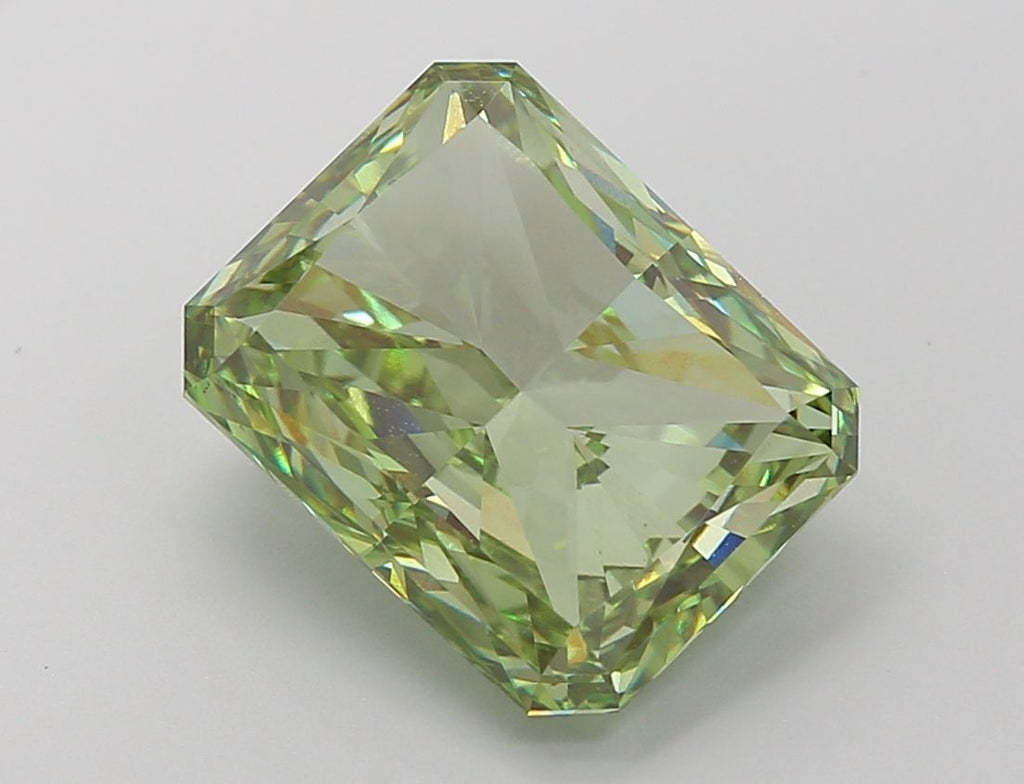 7.02 ct. Fancy Vivid Green/VS1 Radiant Lab Grown Diamond prod_f2958477fa3245c48057da3f558e14b3