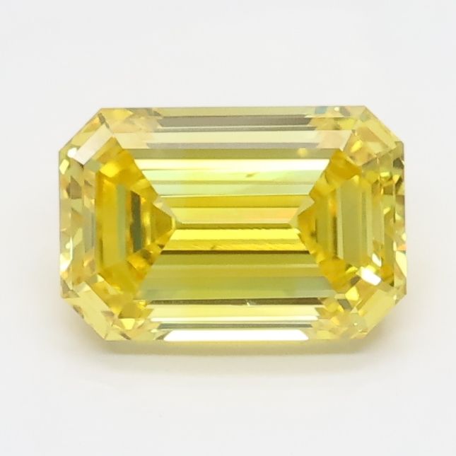 0.91 ct. Fancy Vivid Yellow/VS1 Emerald Lab Grown Diamond prod_fff50407bb7c494dba8bde0d109b97e9