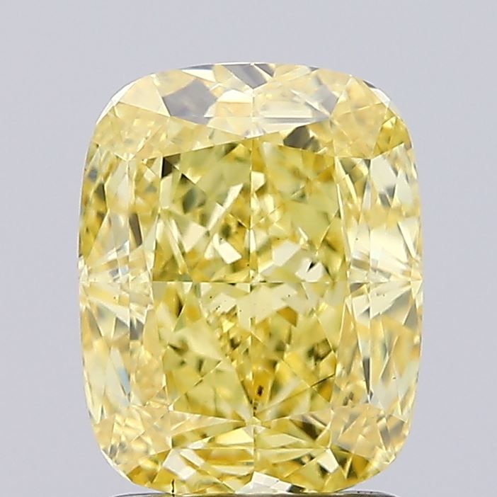 2.07 ct. Fancy Vivid Yellow/VS1 Cushion Lab Grown Diamond prod_fbd96aef11fa4faab3feb952b493375c