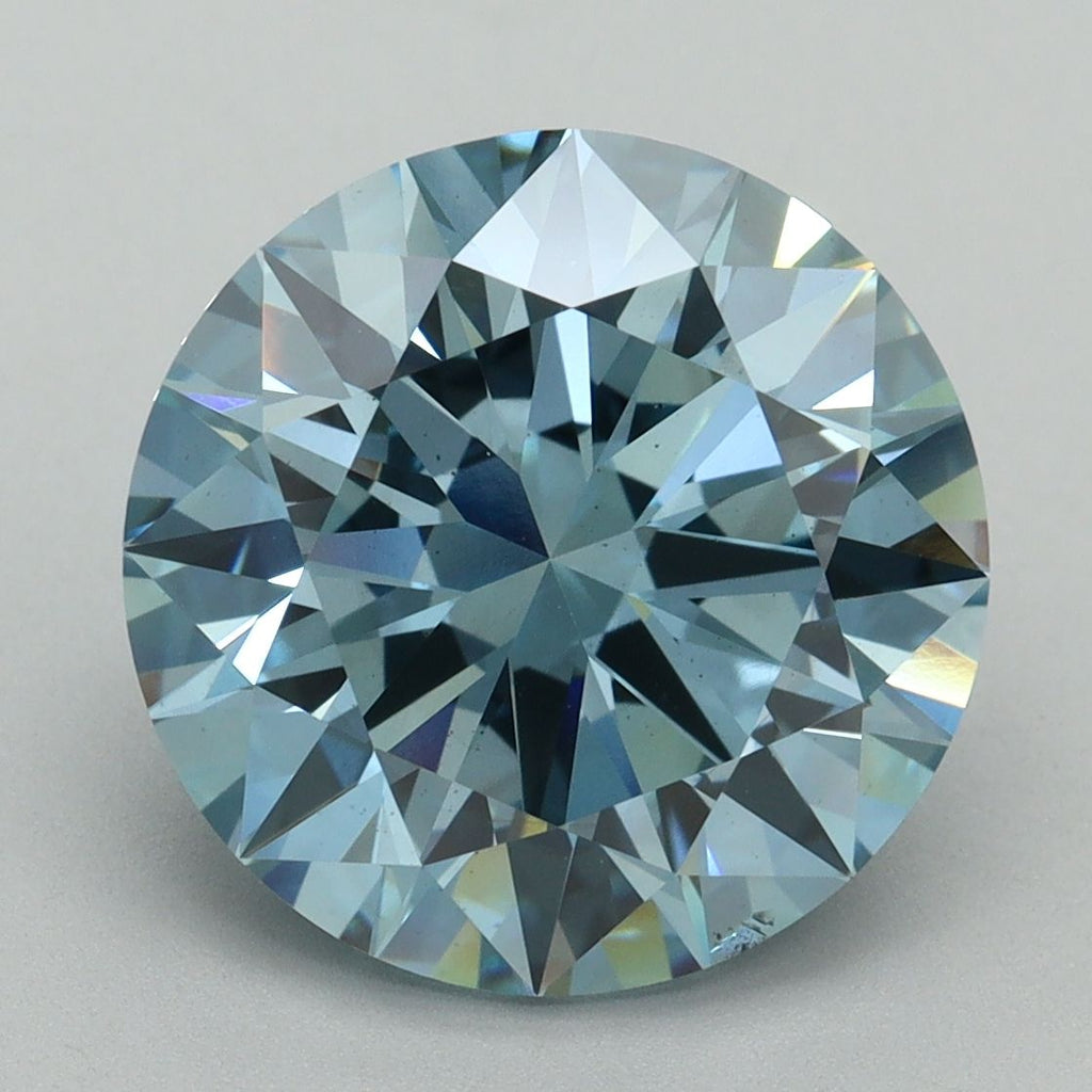 6.01 ct. Fancy Vivid Blue/VS2 Round Lab Grown Diamond prod_f31b647b1d7d4b30a5a152a782d58407