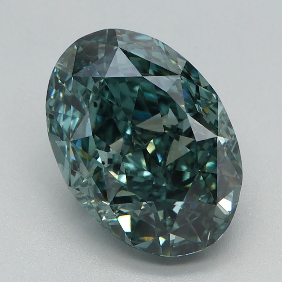 2.47 ct. Fancy Vivid Green/VS2 Oval Lab Grown Diamond prod_ec9bac17395d4537a98f6d3cb6b729c2