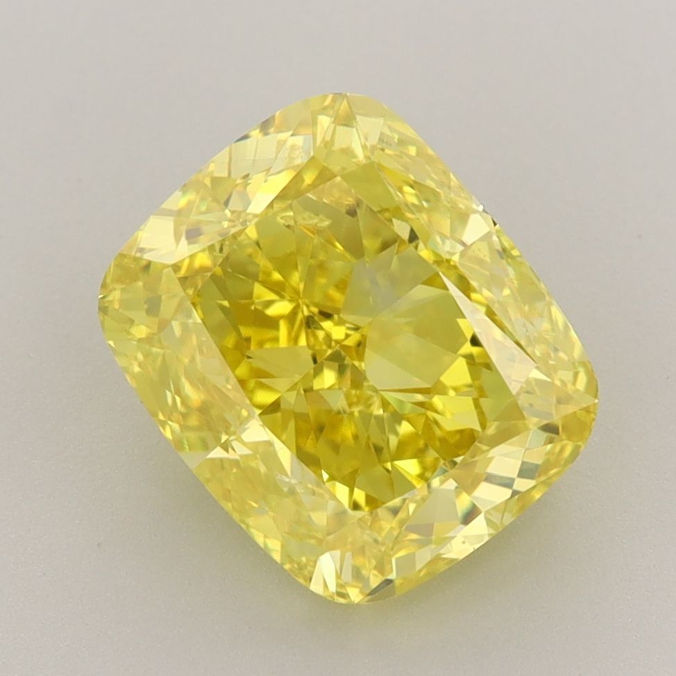 4.00 ct. Fancy Vivid Yellow/VS2 Cushion Lab Grown Diamond prod_e011aa485423448fa904530ba3a5adba