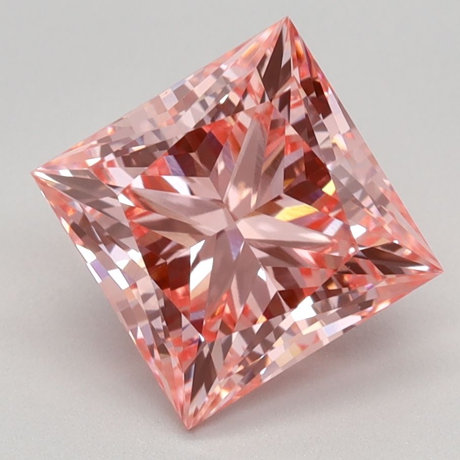 2.42 ct. Fancy Vivid Pink/VVS2 Princess Lab Grown Diamond prod_fb6cf92028364151bdd5470eab263989