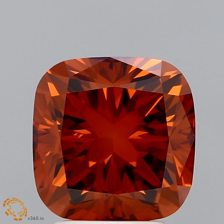 3.04 ct. Fancy Vivid Orange/VS1 Cushion Lab Grown Diamond prod_89a6362372974c42ab49065910b3f4ff