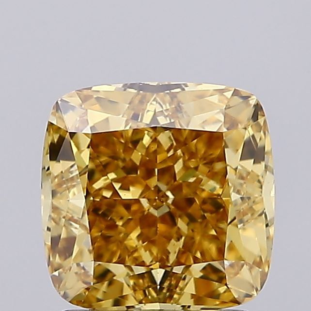 2.05 ct. Fancy Intense Brownish Yellow/VVS2 Cushion Lab Grown Diamond prod_f77ace94290143ed84cd0a81b8556a30