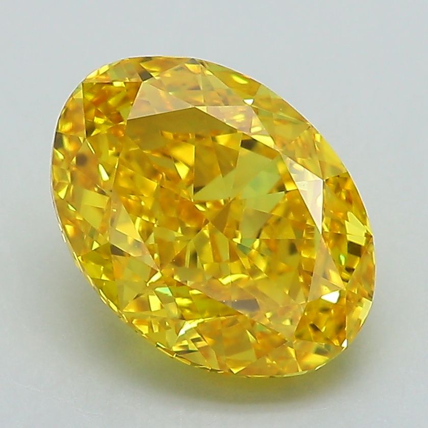 3.04 ct. Fancy Vivid Yellow/VVS2 Oval Lab Grown Diamond prod_f76c61a36a934953ae16ea683d2eebe0