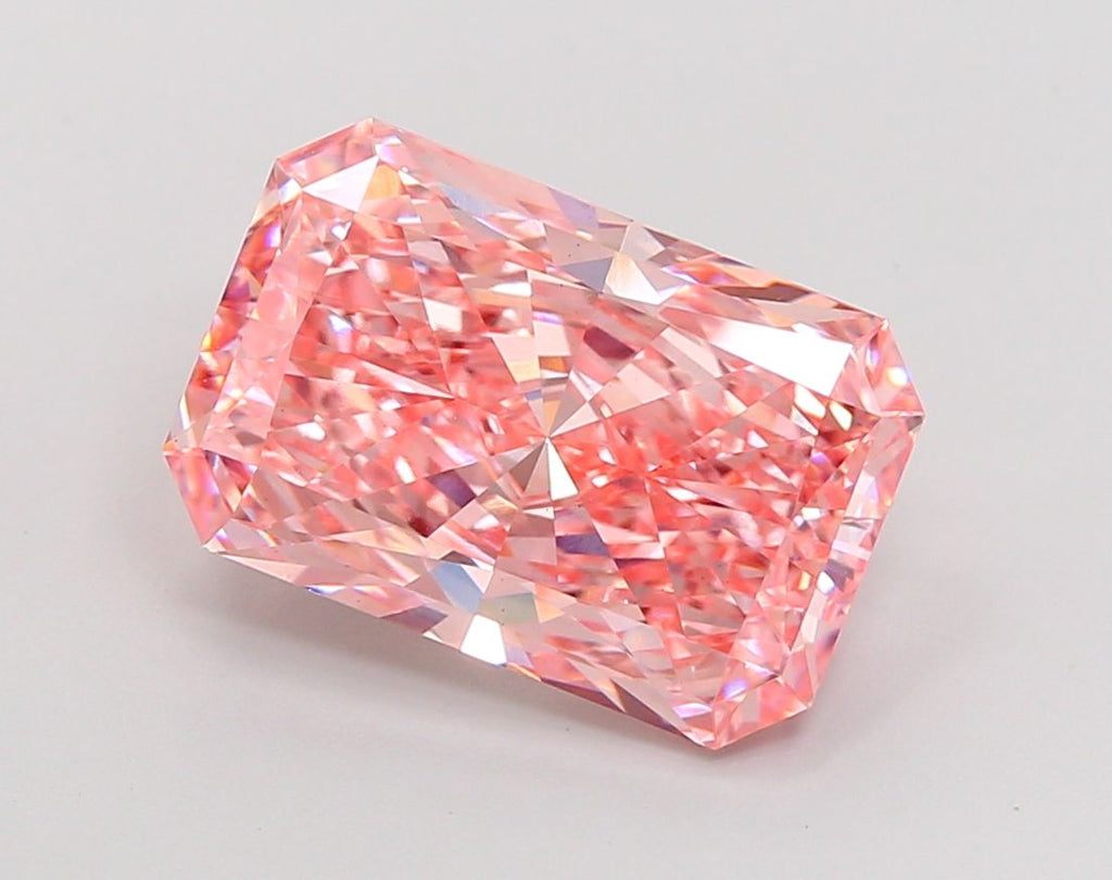 5.49 ct. Fancy Vivid Pink/VS1 Radiant Lab Grown Diamond prod_f68b6701585745acb88dcc20bb86e95c