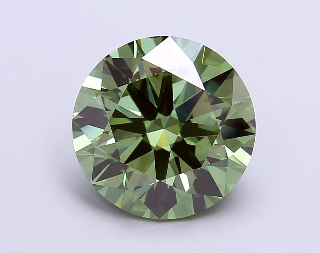 5.02 ct. Fancy Vivid Green/VS1 Round Lab Grown Diamond prod_f40f3aba1b8b4171a06bf9e823a5aa01