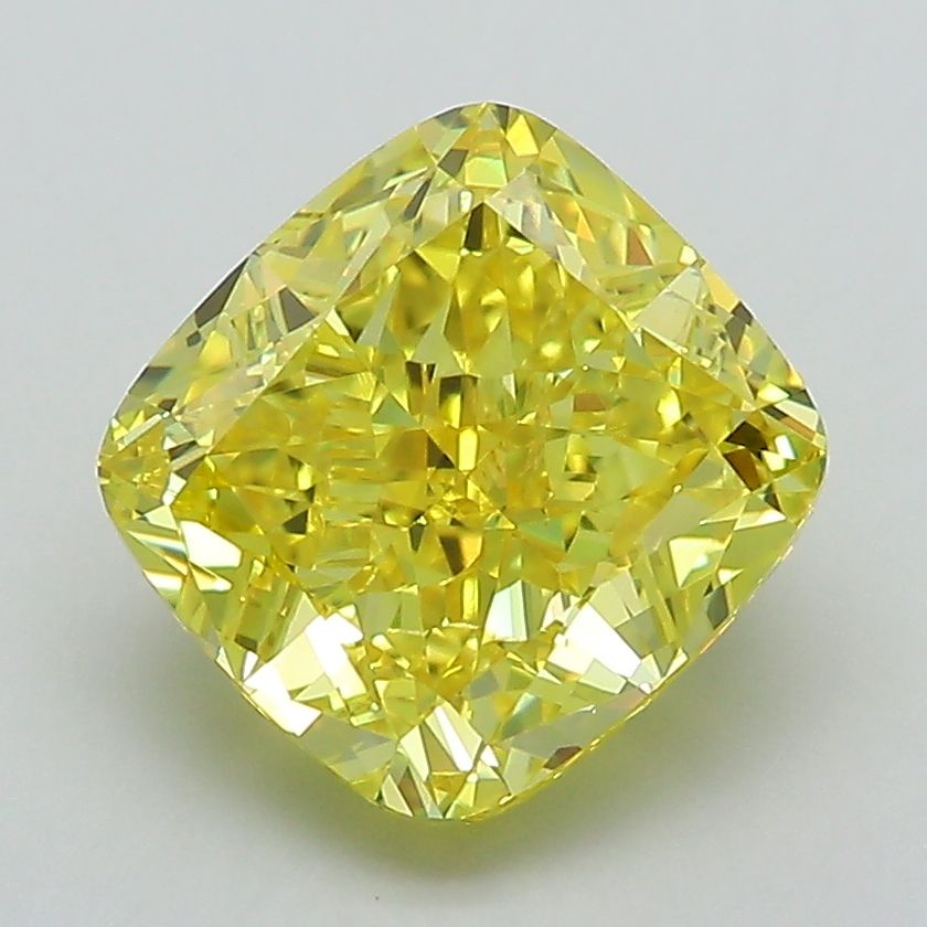 3.00 ct. Fancy Vivid Yellow/VS1 Cushion Lab Grown Diamond prod_ef8b22ae86e14b62b4aeb3be9a632b6d