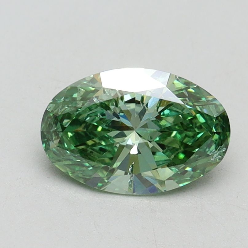 1.00 ct. Fancy Vivid Green/SI1 Oval Lab Grown Diamond prod_76fab778350e41b0b4209e715b8c8ce8