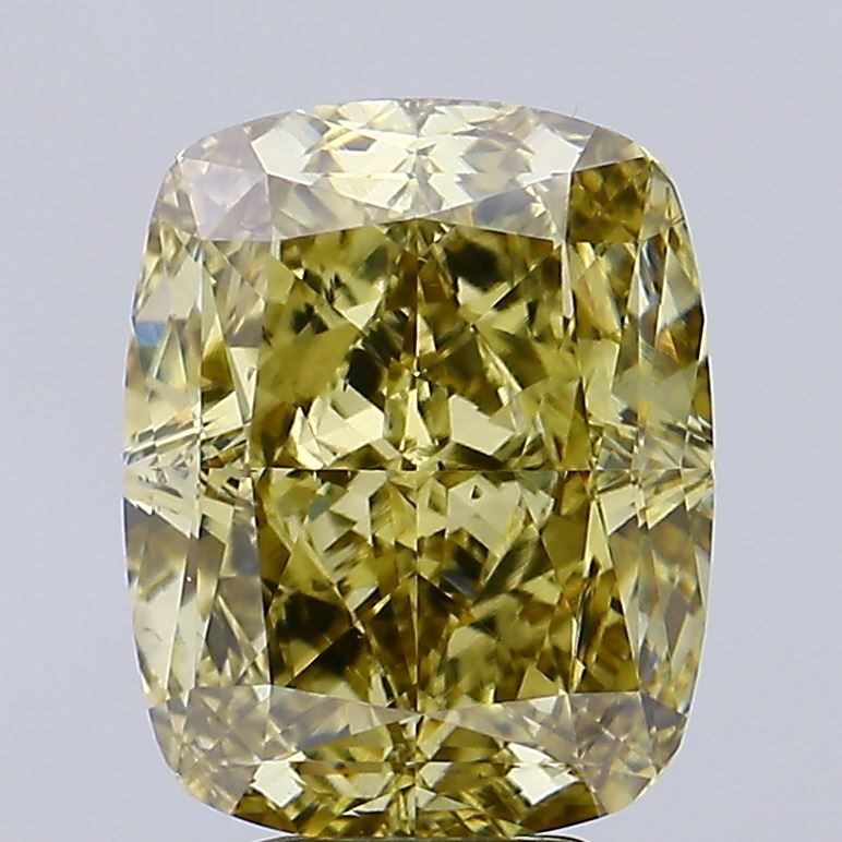 6.54 ct. Fancy Gray Yellow/VS2 Cushion Lab Grown Diamond prod_f2f78951934d436784a39570ecd58252