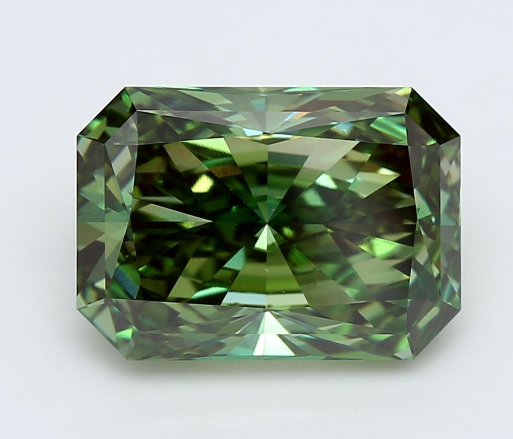 5.01 ct. Fancy Vivid Green/VVS2 Radiant Lab Grown Diamond prod_b41c7dc88a3d4ccd8f002f9a330673df