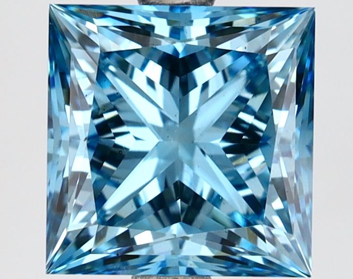 2.54 ct. Fancy Vivid Blue/VS2 Princess Lab Grown Diamond prod_7b0a23e32d9a4f748a6e6b3c9c0616a4