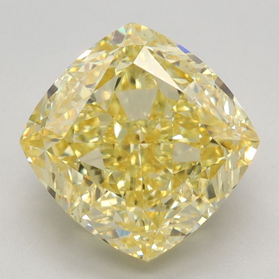 3.70 ct. Fancy Vivid Yellow/VS1 Cushion Lab Grown Diamond prod_f91ad8433cb549a883541e2a81cea544