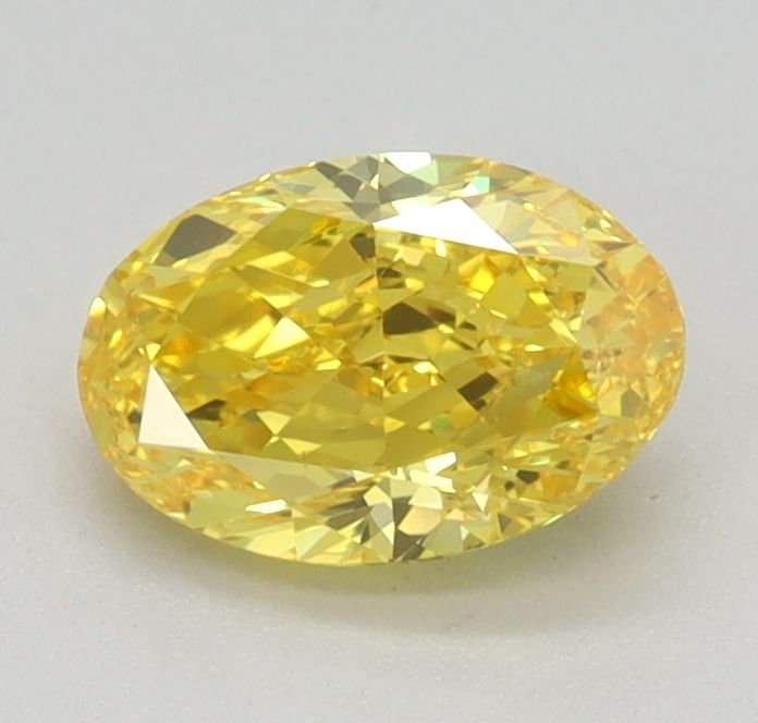 0.73 ct. Fancy Vivid Yellow/VVS2 Oval Lab Grown Diamond prod_e8b774fa63754621b247b9d71818e456