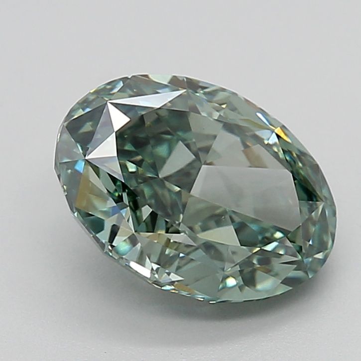 2.58 ct. Fancy Vivid Green/VS1 Oval Lab Grown Diamond prod_ba27893c32284479ad19175c10e75306