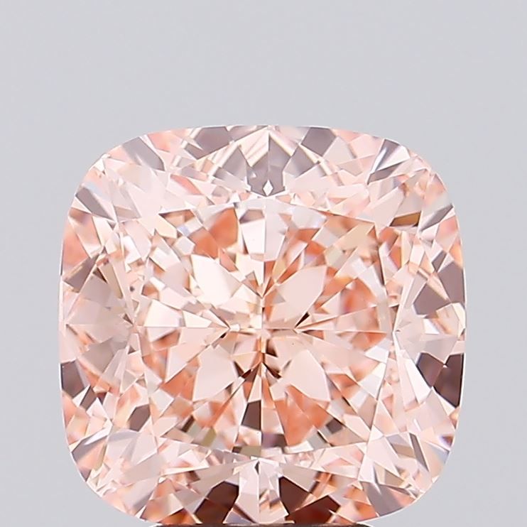 4.15 ct. Fancy Intense Pink/VVS2 Cushion Lab Grown Diamond