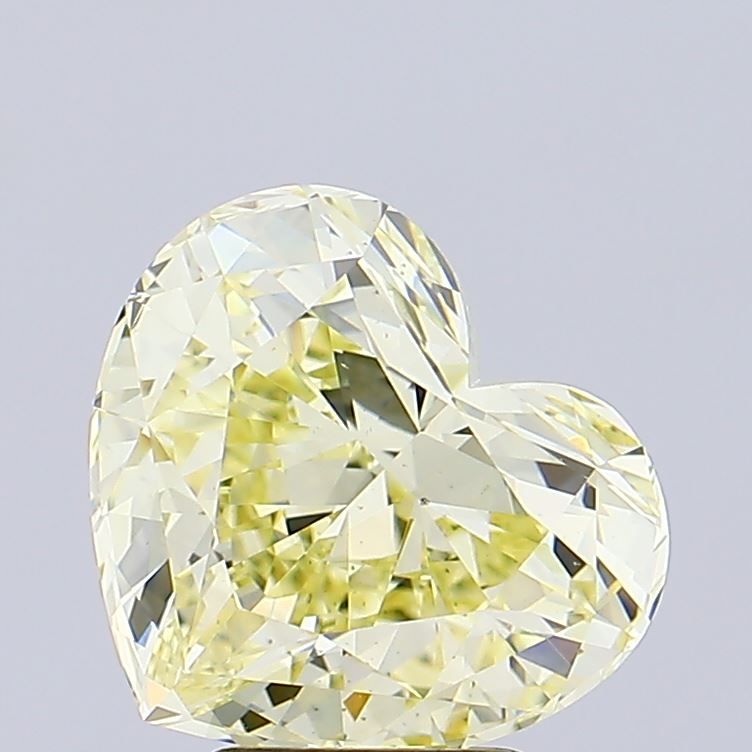 4.41 ct. Fancy Yellow/VS1 Heart Lab Grown Diamond