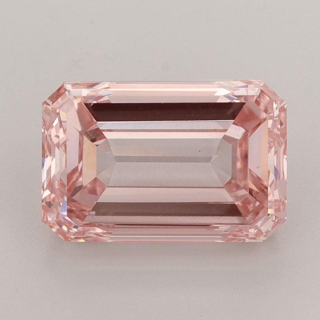 5.73 ct. Fancy Intense Pink/VS1 Emerald Lab Grown Diamond