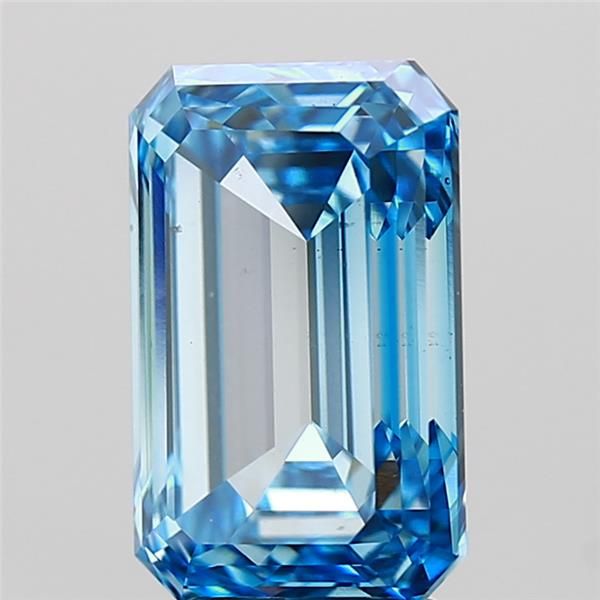 4.72 ct. Fancy Vivid Blue/VS2 Emerald Lab Grown Diamond