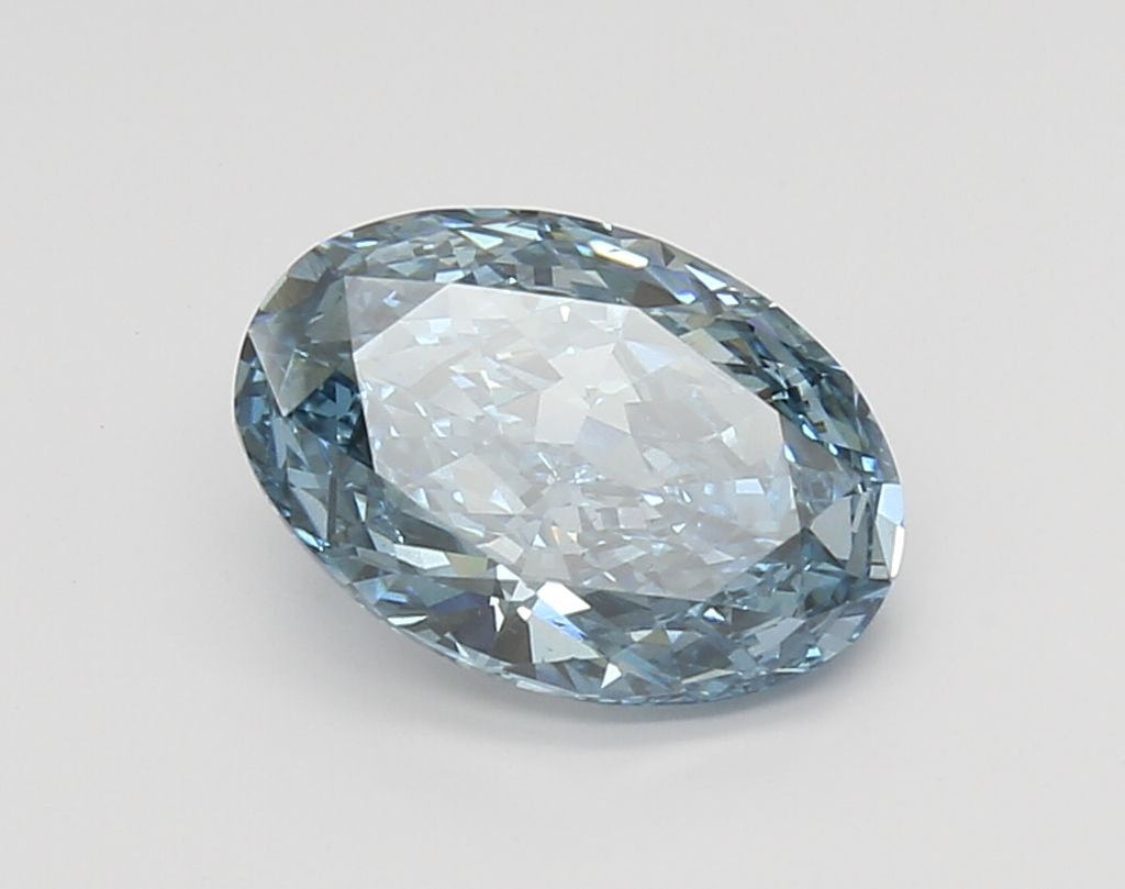 2.30 ct. Fancy Vivid Blue/SI1 Oval Lab Grown Diamond