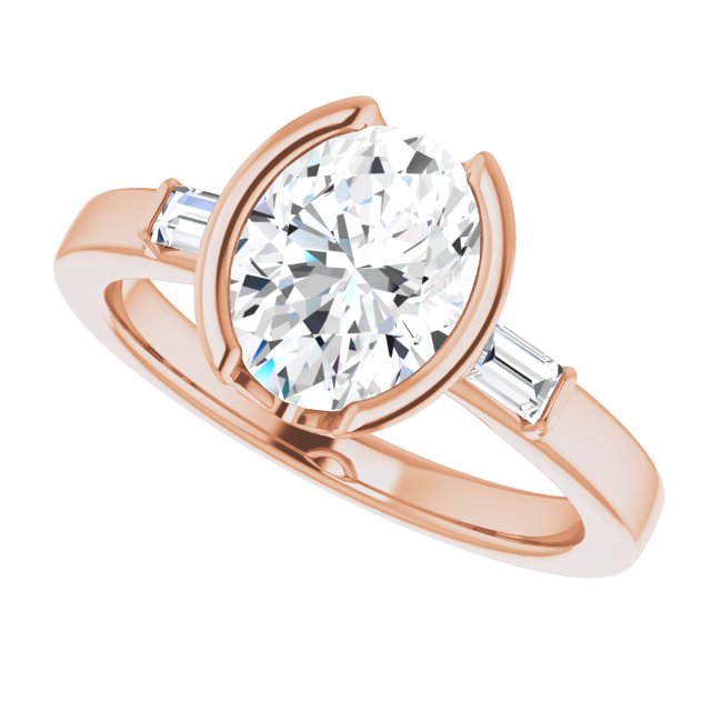 Rose Gold-Oval