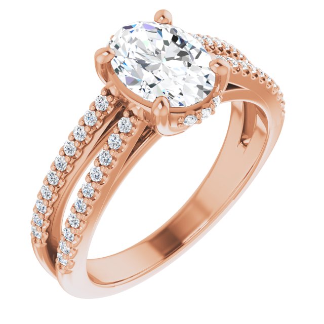 Rose Gold-Oval