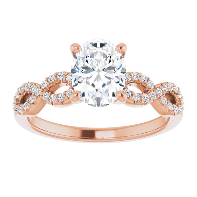 Rose Gold-Oval