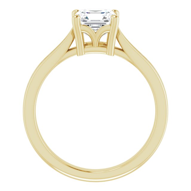 Yellow Gold-Asscher