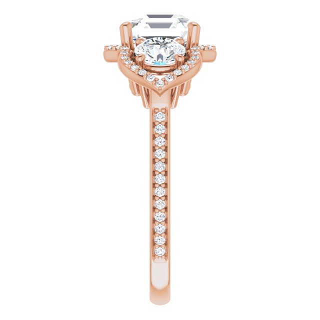 Rose Gold-Asscher