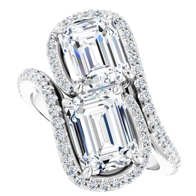 White Gold-Emerald
