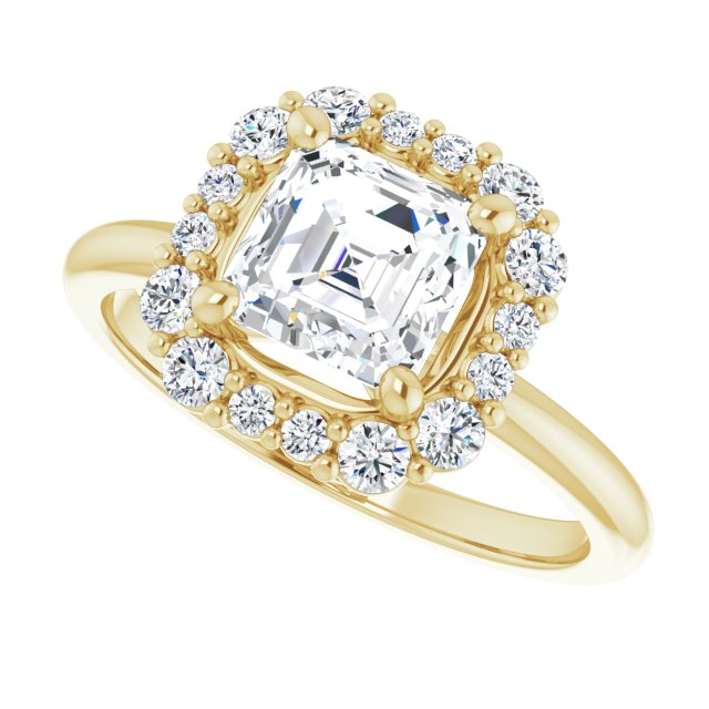 Yellow Gold-Asscher