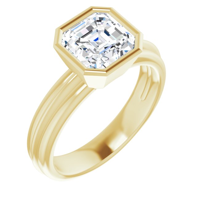 Yellow Gold-Asscher