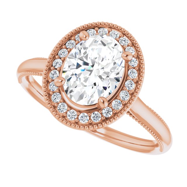 Rose Gold-Oval