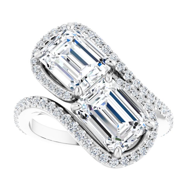 White Gold-Emerald