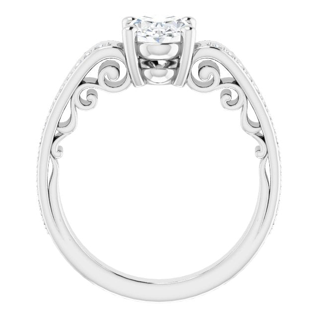 White Gold-Oval