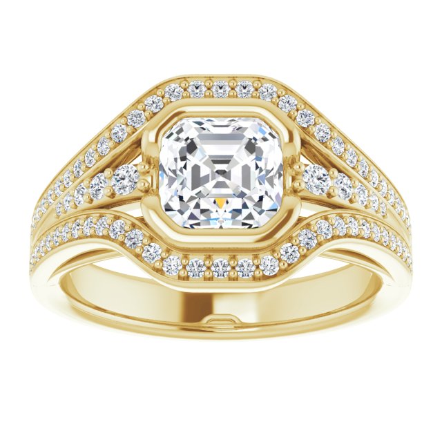 Yellow Gold-Asscher