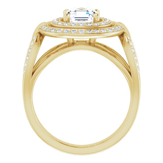 Yellow Gold-Asscher