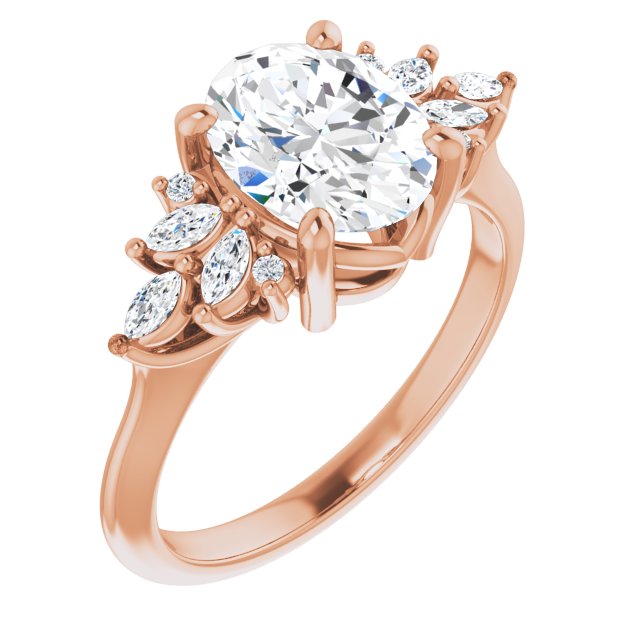 Rose Gold-Oval